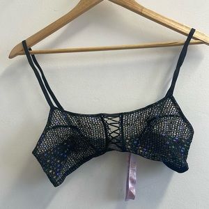 NWOT SvavageX Disco Lace Up Bralette